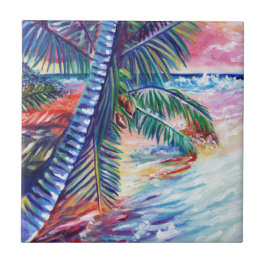 Hawaiian Paradise Coconut Handflatan Kauai Kakelplatta