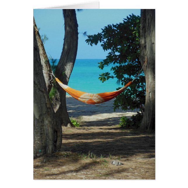 Hawaiian Paradise Hälsningskort (Framsidan)