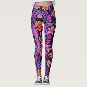 Hawaiian Paradise Mönster Leggings