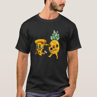 Hawaiian Pineapple Horror Pizza Zombie Funny Hallo T Shirt