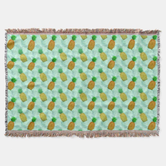 Hawaiian Pineapple Light Blue Filt (Framsidan)
