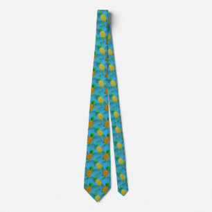 Hawaiian Pineapple Navy Blue Slips