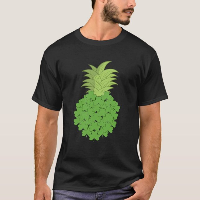 Hawaiian Pineapple Shamrocks St patrick's day App T Shirt (Framsida)