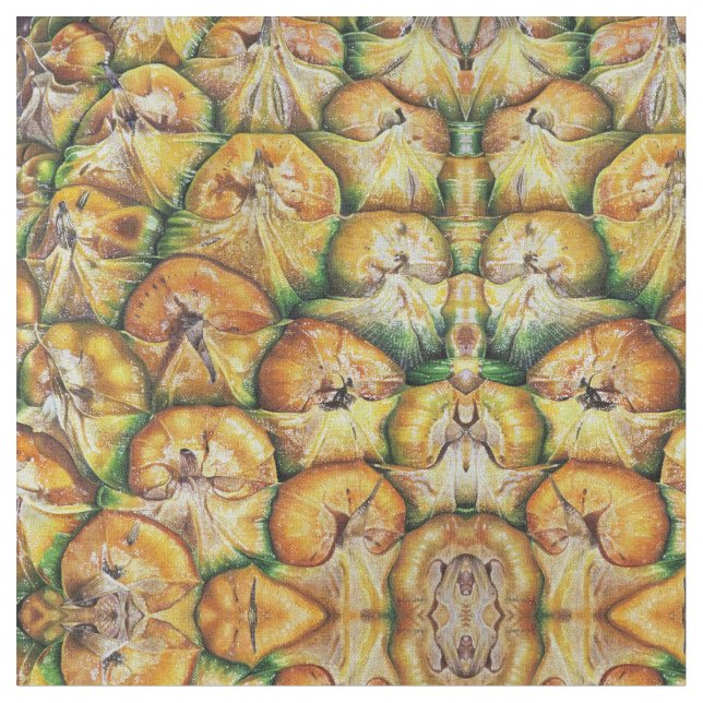 Hawaiian Pineapple Tyg (Närbild)