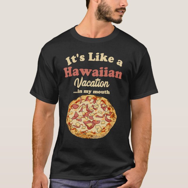 Hawaiian Pizza Pineapple Pizza Quote Soutay T Shirt (Framsida)
