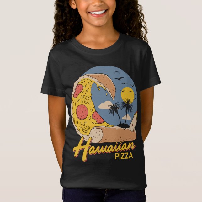 Hawaiian Pizza T Shirt (Framsida)