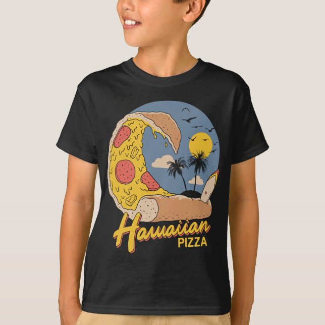 Hawaiian Pizza T Shirt (Framsida)