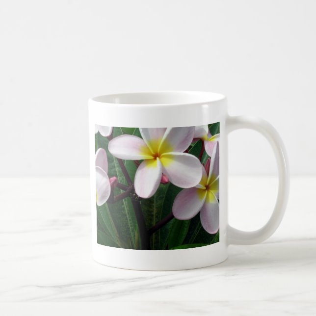 Hawaiian Plumeria Flowers Kaffemugg (Höger)