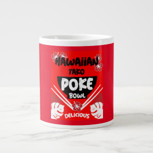 Hawaiian Poke Bowl Tako Poke Jumbo Mugg