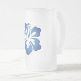 Hawaiian Print Frostat Ölglas