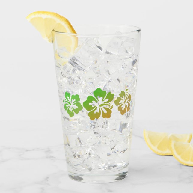 Hawaiian Print Glaskopp (Framsida Ice)