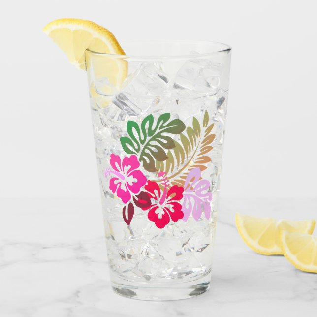 Hawaiian Print Glaskopp (Framsida Ice)