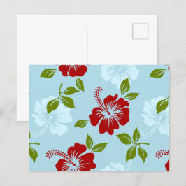 Hawaiian Print Helg Vykort