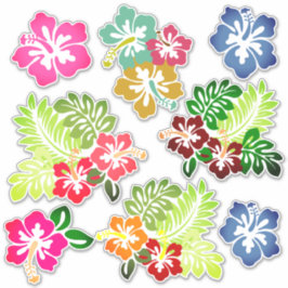 Hawaiian Print Klistermärken