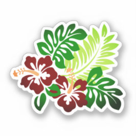 Hawaiian Print Klistermärken
