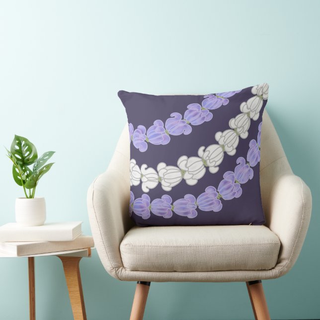 Hawaiian Print krona lei Kudde (Stol)
