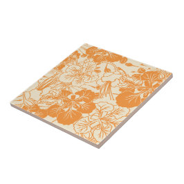 Hawaiian print Ohai Alii-blomma Kakelplatta