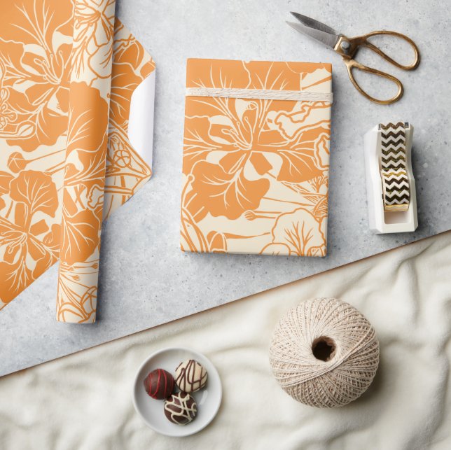 Hawaiian print Ohai Alii-blomma Presentpapper (Hantverk)