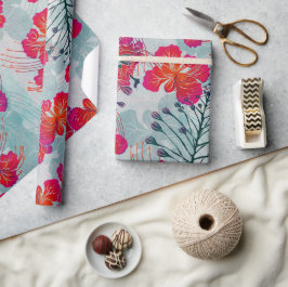 Hawaiian print Ohai Alii v2 mönster Presentpapper