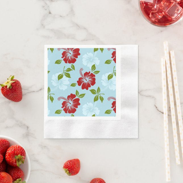 Hawaiian Print Pappersservett (Insitu)
