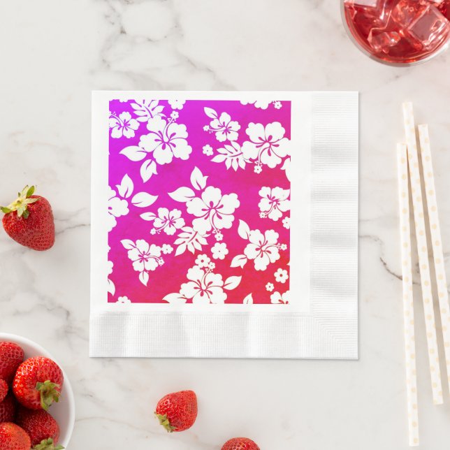 Hawaiian Print Pappersservett (Insitu)
