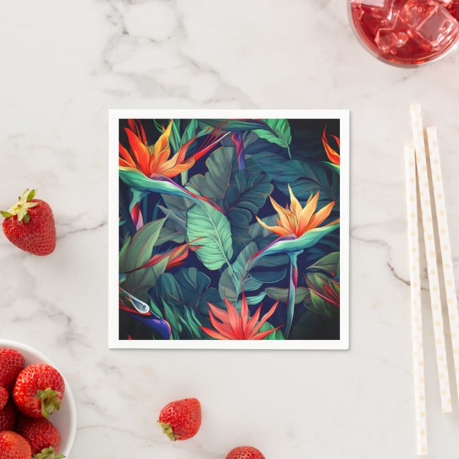 Hawaiian Print Pappersservett (Insitu)