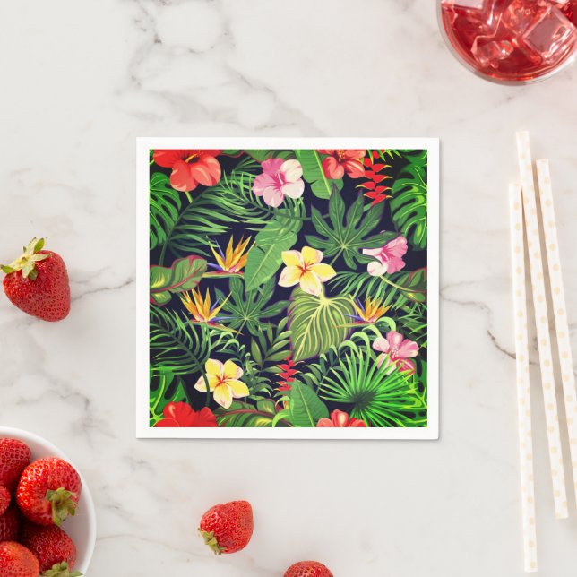 Hawaiian Print Pappersservett (Insitu)