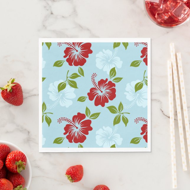 Hawaiian Print Pappersservett (Insitu)