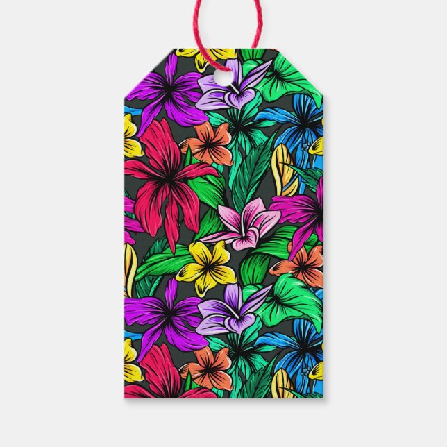 Hawaiian Print Presentetikett (Framsidan)