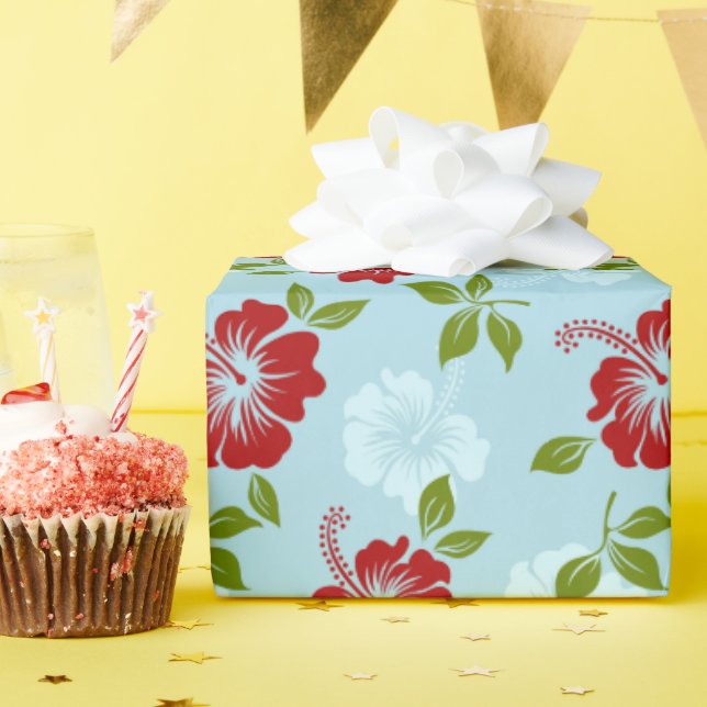 Hawaiian Print Presentpapper (Födelsedagsfest)