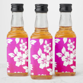 Hawaiian Print Spritflaskor Etikett