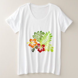 Hawaiian Print T Shirt