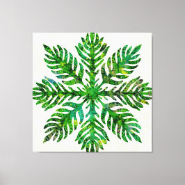 Hawaiian Quilt Lauae fern Canvastryck