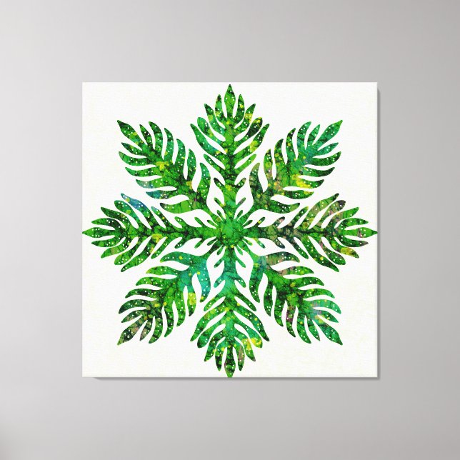 Hawaiian Quilt Lauae fern Canvastryck (Framsida)