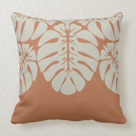 HAWAIIAN QUILT PILLOW- monstera Dekorativ kudde
