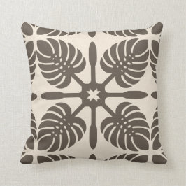 HAWAIIAN QUILT PILLOW- Monstera Kudde