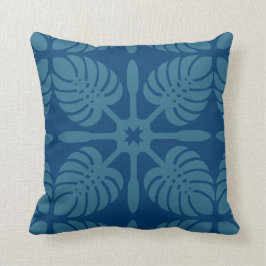 HAWAIIAN QUILT PILLOW- Monstera Kudde