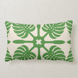 HAWAIIAN QUILT PILLOW- Monstera Lumbarkudde