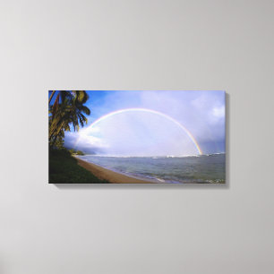 Hawaiian Rainbow Beach Canvastryck