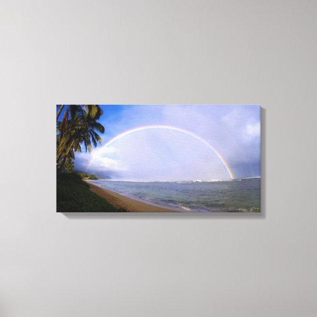 Hawaiian Rainbow Beach Canvastryck (Framsida)