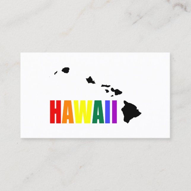 Hawaiian Rainbow Visitkort (Framsida)