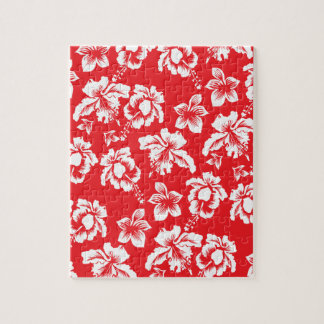 Hawaiian Red Flowers Pussel