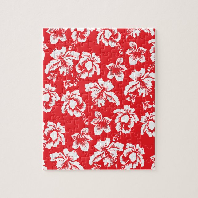 Hawaiian Red Flowers Pussel (Vertikal)
