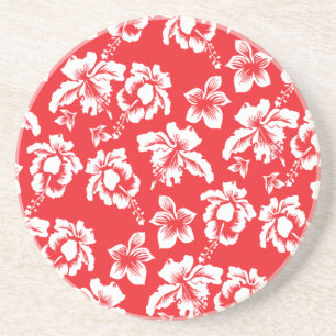 Hawaiian Red Flowers Underlägg