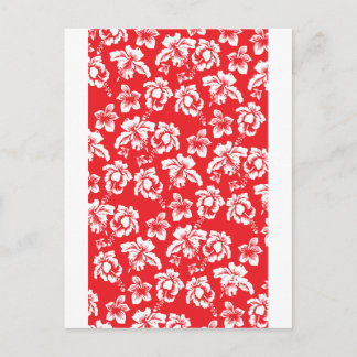 Hawaiian Red Flowers Vykort