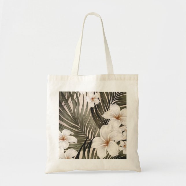 Hawaiian Retro Aloha Print Bag Tygkasse (Framsidan)