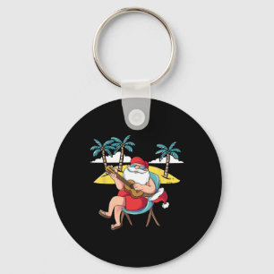 Hawaiian Santa Claus Hawaian Gitarr Jul i J Nyckelring