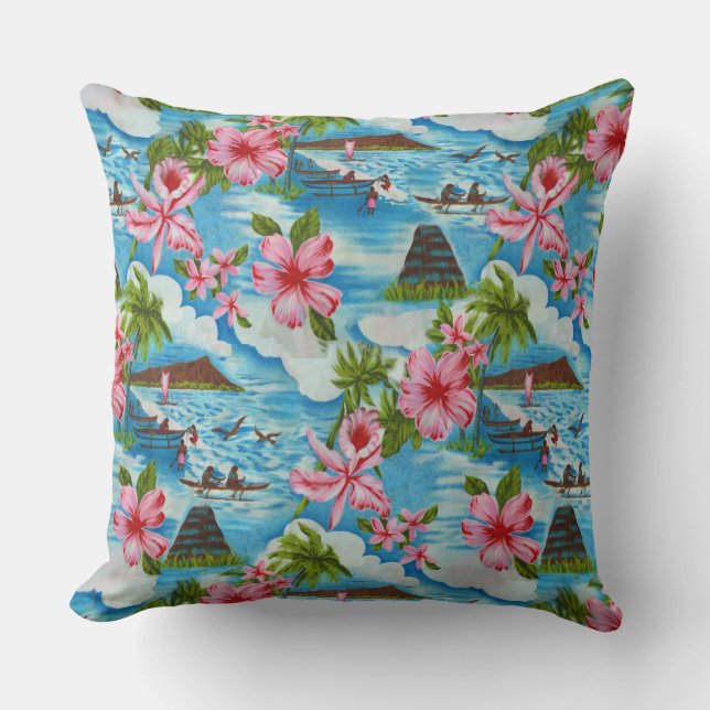 Hawaiian Scenes Kudde (Framsida)