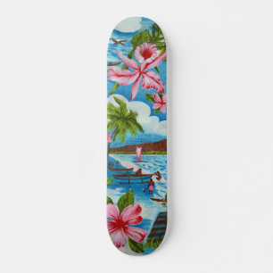 Hawaiian Scenes Skateboard Bräda 19,5 Cm