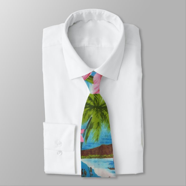 Hawaiian Scenes Tie Slips (Bunden)